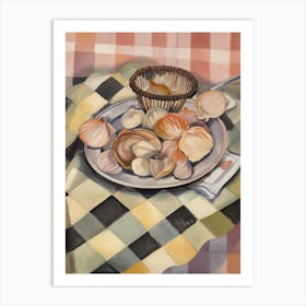 Scallops Still Life Painting Art Print