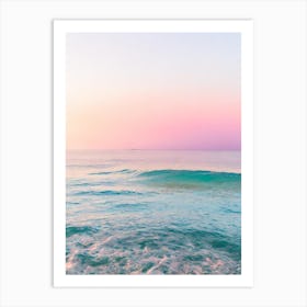 Elafonisi Beach, Crete, Greece Pink Photography 2 Art Print