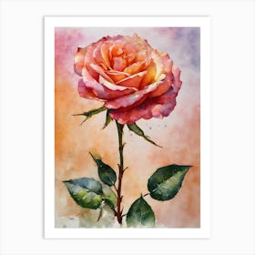 Hybrid Tea Rose 1 Art Print