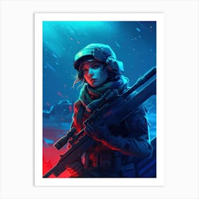 Sniper Soldier 3 Art Print