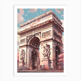 The Arc De Triomphe Paris, France Art Print