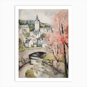 Betws Y Coed (Wales) Painting 3 Art Print