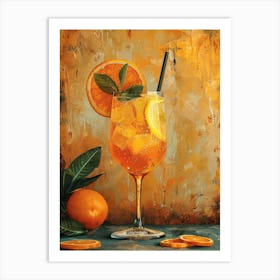 Orange Cocktail 5 Art Print