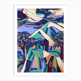 Landscape By Person Art Print