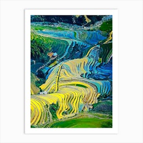 Terraced Fields, Viet Nam (2) Art Print