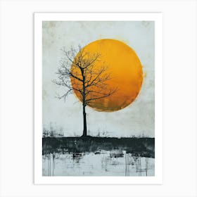 Sunset, Minimalism 3 Art Print