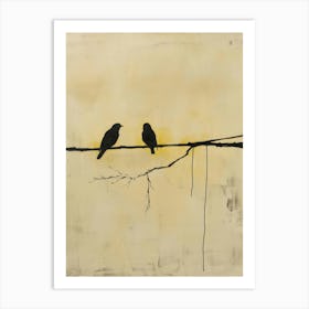 Birds On A Wire 11 Art Print