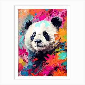 Panda Art In Color Field Painting Style 1 Art Print
