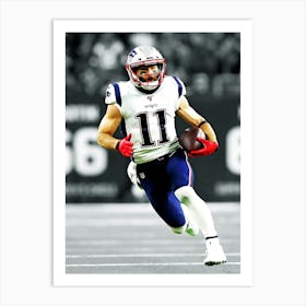 Julian Edelman Of The New England Patriots Art Print