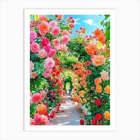 Rose Garden 1 Art Print