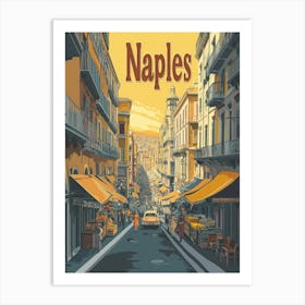 Aihrgdesign A Classic 1960s Travel Poster For Naples Showcasi Bd64684b 914d 4a94 A417 F6d0bca1e32f 3 Art Print