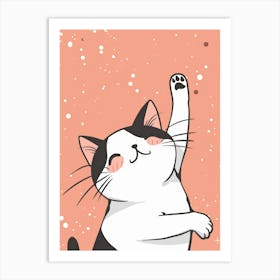 Kawaii Cat 5 Art Print