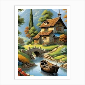 House By The River Art Print