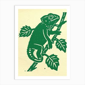 Chameleon In The Jungle Bold 1 Art Print