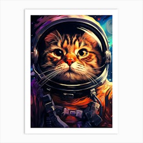 Cat In Space Art Print