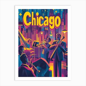 Chicago Jazz 4 Art Print