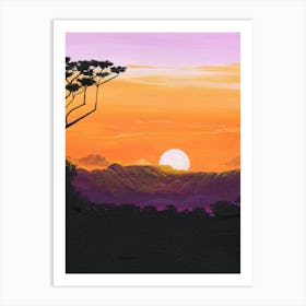 Thai sunset Art Print