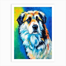 Belgian Sheepdog Fauvist Style Dog Art Print