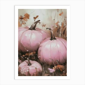 Pink Pumpkins 12 Art Print