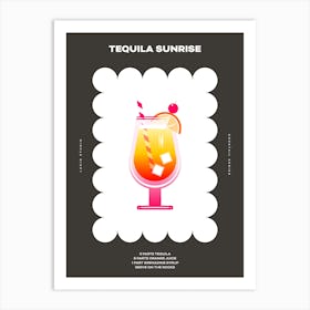 Tequila Sunrise Dark Art Print