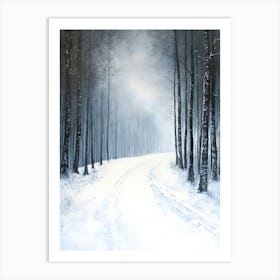 Minimal Winter Scene 2 Art Print