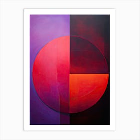 Purple Bauhaus Art Print