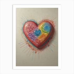 Heart Of Love 67 Art Print