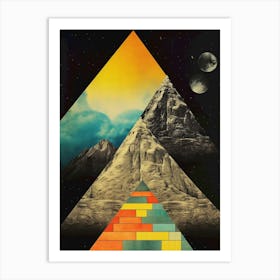 Modern geometrical space Art Print