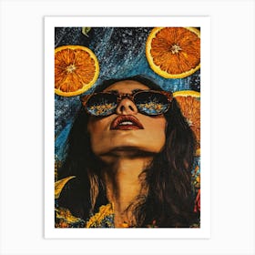 Woman In Sunglasses 6 Art Print