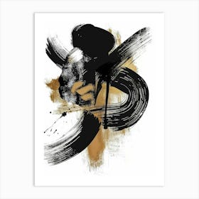 Asian Brushstrokes 3 Art Print