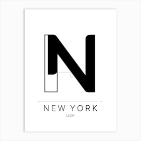 New York City Typography Art Print