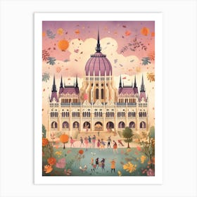 The Parliament Building, Budapest Hungary Art Print