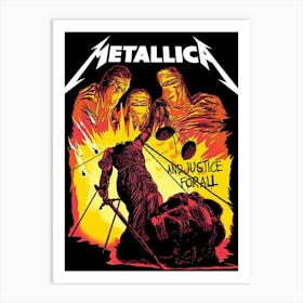 Metallica Justice For All Art Print