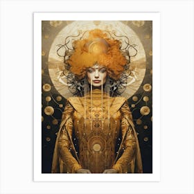 Woman In Gold 2 Art Print