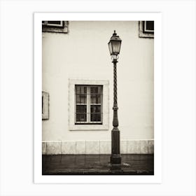 Lamppost A Winter S Day In Budapest Art Print