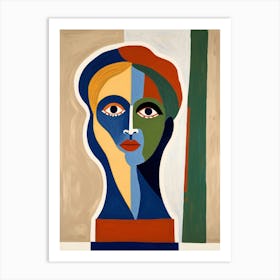 Woman'S Face 7 Art Print