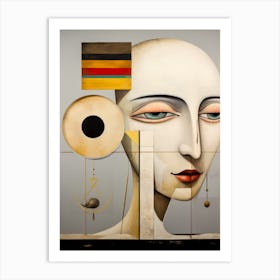 Abstract Illustration Of A Woman And The Cosmos 25 Art Print