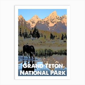 Grand Teton, National Park, Nature, USA, Wall Print, Art Print