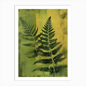 Japanese Painted Fern Painting 4 Art Print