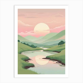 Serene Landscape Art Print (3) Art Print