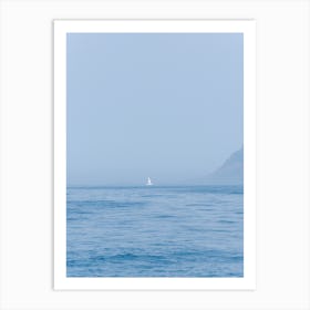 Sailboat In The Atlantic Ocean, Tenerife, Canary Islands Art Print