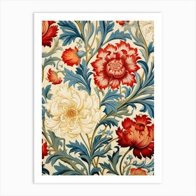 Floral Wallpaper 74 Art Print