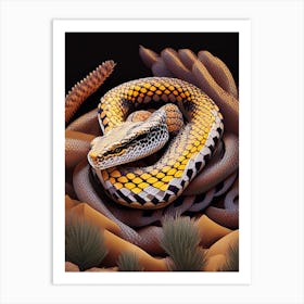 Western Hognose Snake Vibrant Art Print