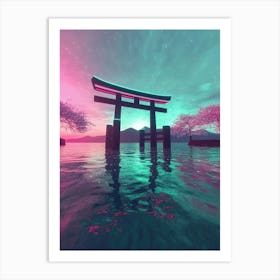 Asian Tori Gate Art Print