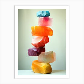 Stack Of Stones, Stones Art Art Print