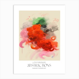 Brush Stroke Flowers Abstract 6 Exhibition Poster Art Print