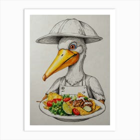 Mexican Pelican Art Print