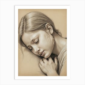 Sleeping Girl Art Print