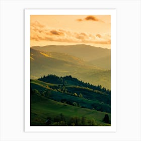 Sunset In The Mountains 108 Art Print