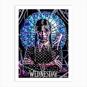 Wednesday adam Art Print